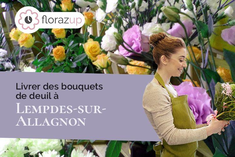 coeur de fleurs pour des obsèques à Lempdes-sur-Allagnon (Haute-Loire/43410)