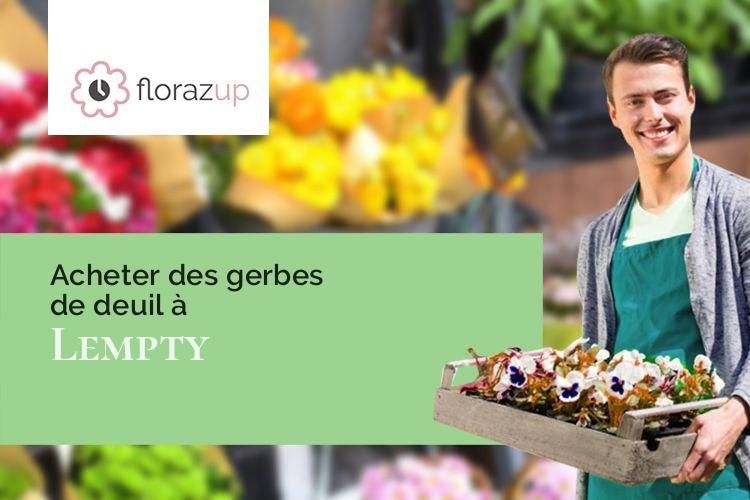 gerbes de fleurs pour des obsèques à Lempty (Puy-de-Dôme/63190)