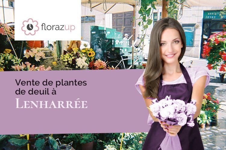 créations florales pour un décès à Lenharrée (Marne/51230)