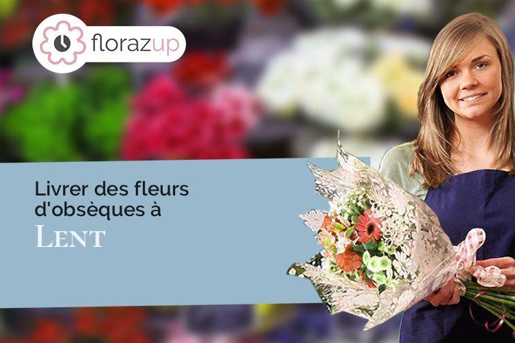 coupes de fleurs pour un deuil à Lent (Ain/01240)