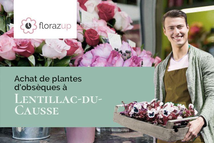 coupes de fleurs pour un enterrement à Lentillac-du-Causse (Lot/46330)