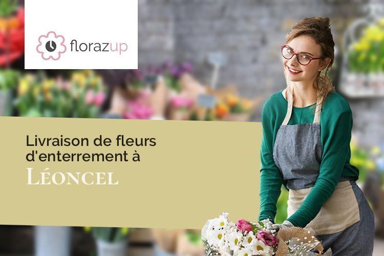 couronnes de fleurs pour des obsèques à Léoncel (Drôme/26190)