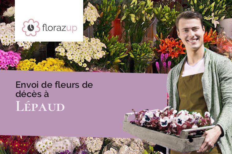 couronnes florales pour des funérailles à Lépaud (Creuse/23170)