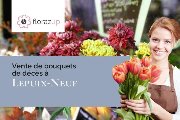 coeurs de fleurs pour un deuil à Lepuix-Neuf (Territoire de Belfort/90100)