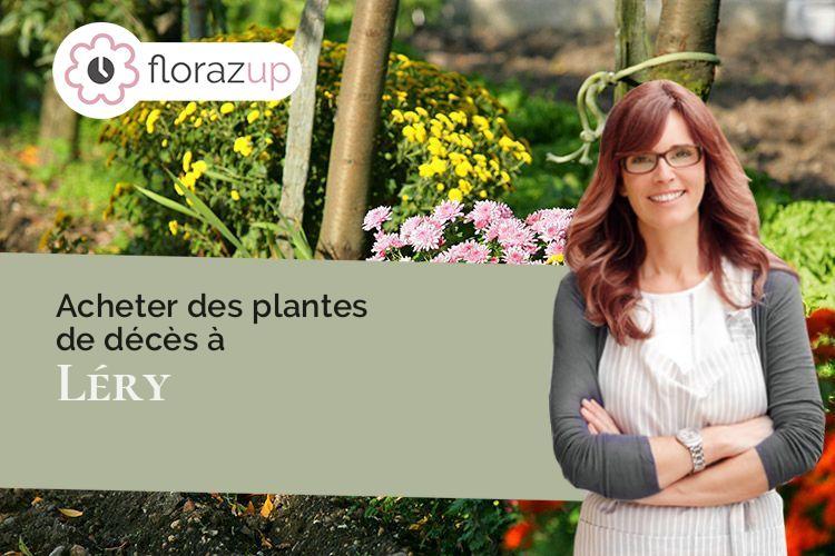 compositions de fleurs pour un enterrement à Léry (Eure/27690)