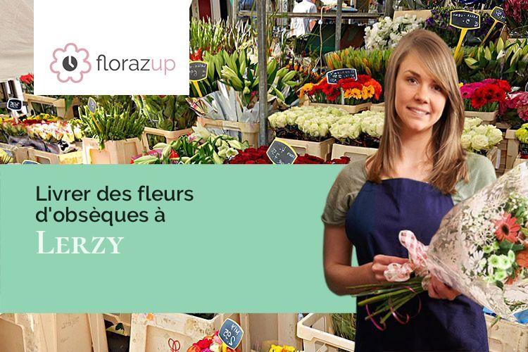 coupes de fleurs pour des funérailles à Lerzy (Aisne/02260)