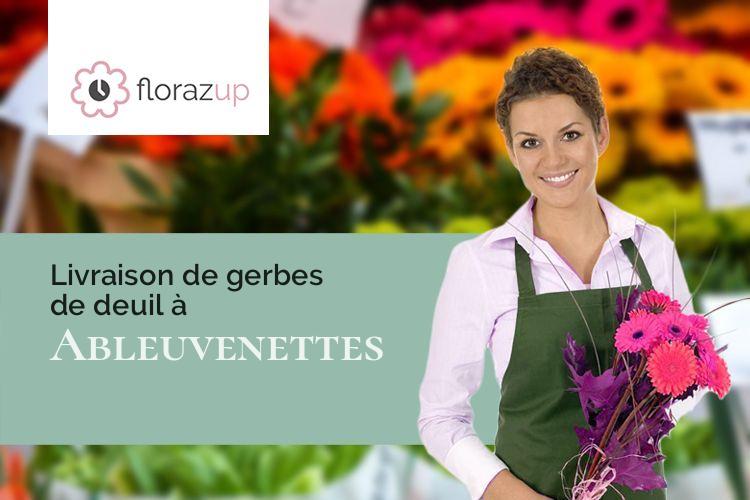 coeurs de fleurs pour un décès à Ableuvenettes (Vosges/88270)
