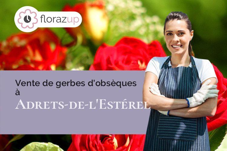 créations florales pour un décès à Adrets-de-l'Estérel (Var/83600)