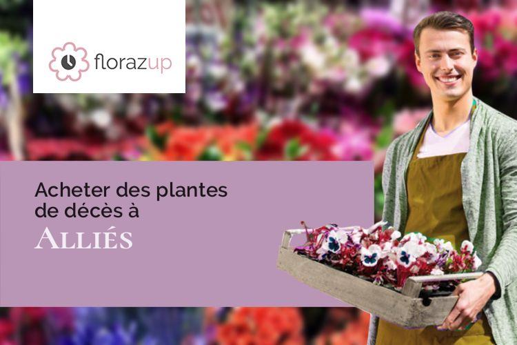 couronnes florales pour un enterrement à Alliés (Doubs/25300)