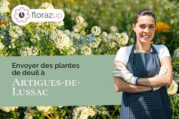 coeur de fleurs pour une crémation à Artigues-de-Lussac (Gironde/33570)