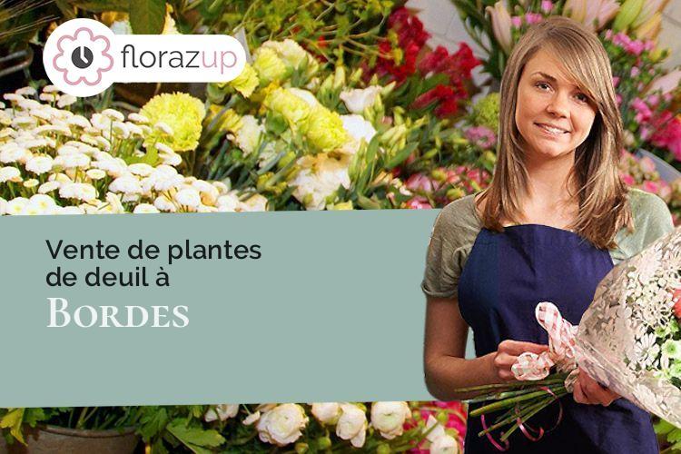 gerbes de fleurs pour des obsèques à Bordes (Loiret/45460)