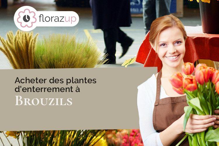 compositions de fleurs pour un enterrement à Brouzils (Vendée/85260)