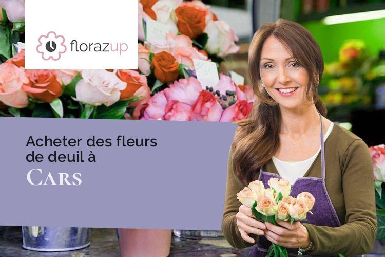 compositions florales pour des obsèques à Cars (Haute-Vienne/87230)