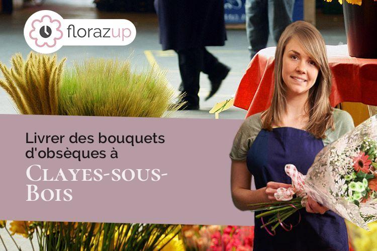 créations florales pour des obsèques à Clayes-sous-Bois (Yvelines/78340)