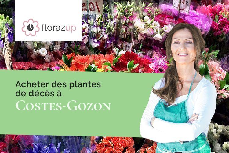 couronnes de fleurs pour une crémation à Costes-Gozon (Aveyron/12400)