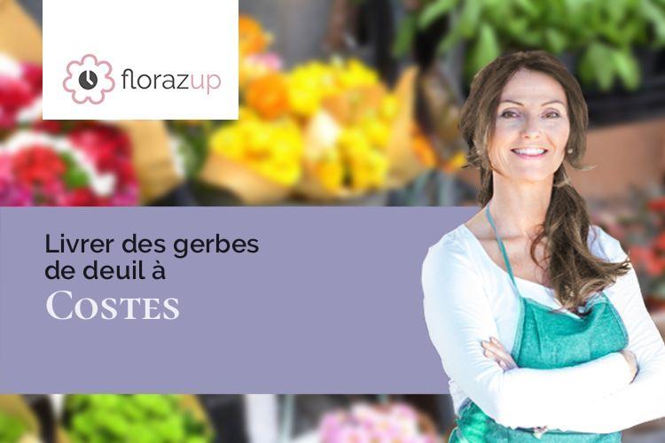 coeurs de fleurs pour un enterrement à Costes (Hautes-Alpes/05500)