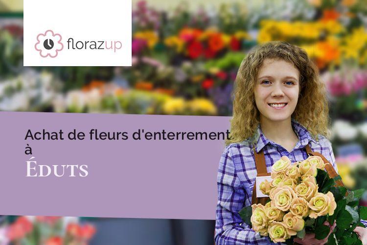 couronnes de fleurs pour des obsèques à Éduts (Charente-Maritime/17510)