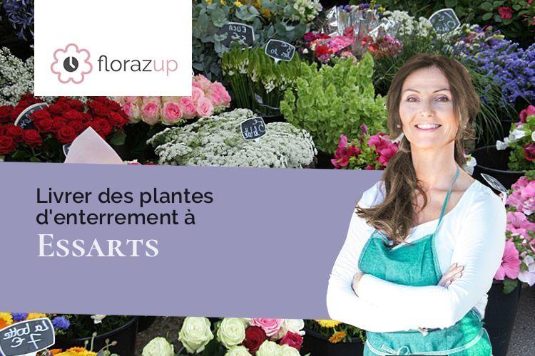 coupes de fleurs pour un enterrement à Essarts (Eure/27240)