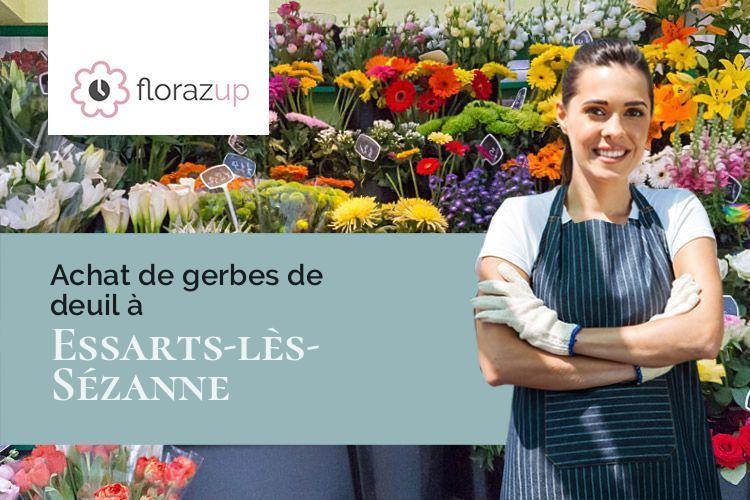 gerbes de fleurs pour un enterrement à Essarts-lès-Sézanne (Marne/51120)