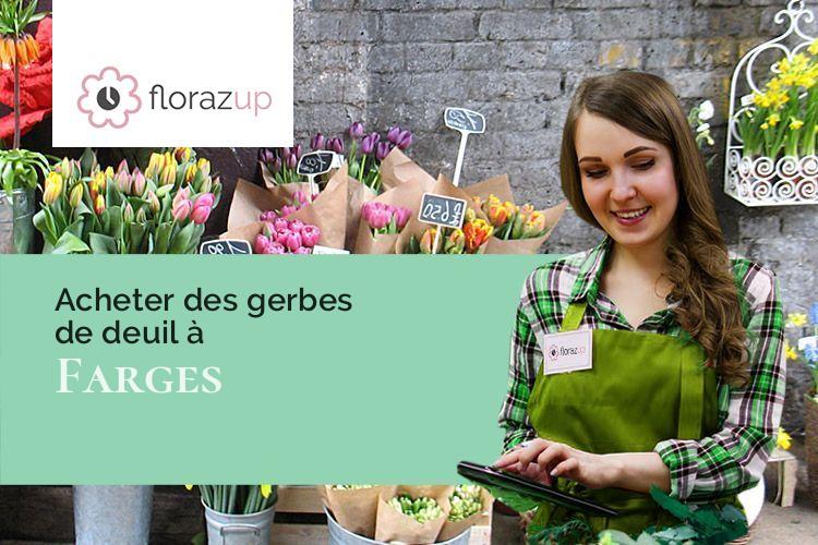 compositions florales pour des funérailles à Farges (Dordogne/24290)
