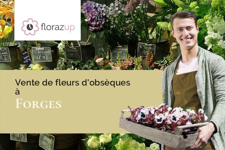 couronnes florales pour un enterrement à Forges (Deux-Sèvres/79340)