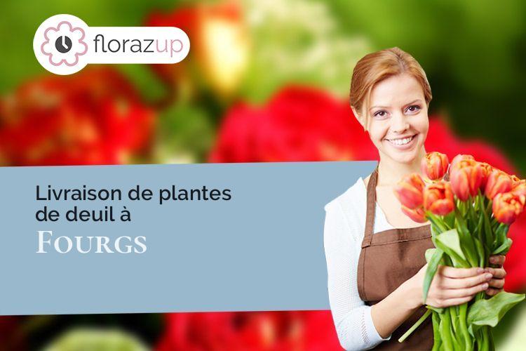 gerbes de fleurs pour un enterrement à Fourgs (Doubs/25300)