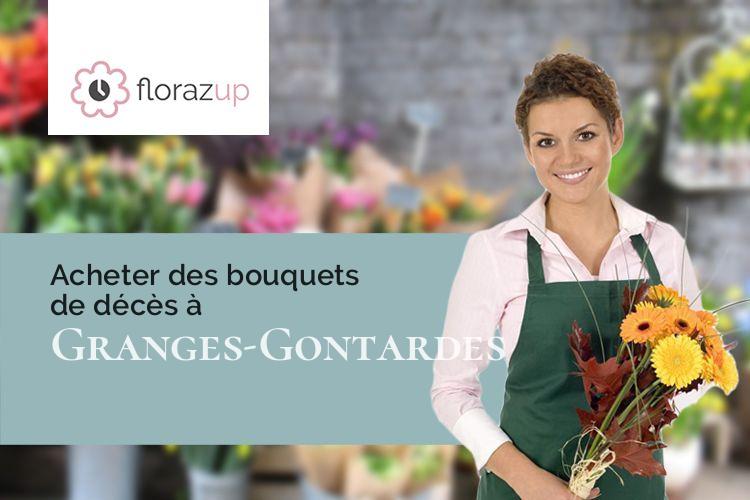 coeurs de fleurs pour des funérailles à Granges-Gontardes (Drôme/26290)