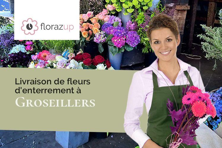bouquets de fleurs pour des funérailles à Groseillers (Deux-Sèvres/79220)