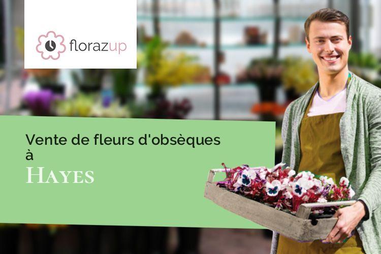 couronnes florales pour des obsèques à Hayes (Loir-et-Cher/41800)