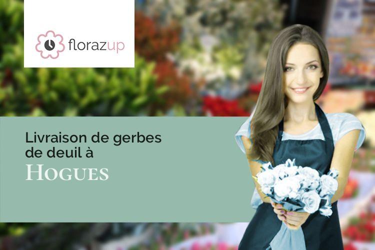 créations florales pour des funérailles à Hogues (Eure/27910)