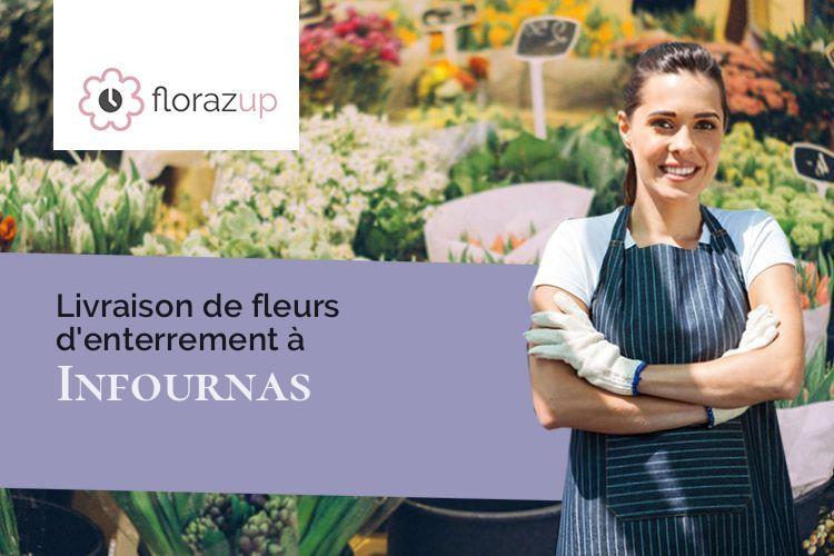 couronnes de fleurs pour une crémation à Infournas (Hautes-Alpes/05500)