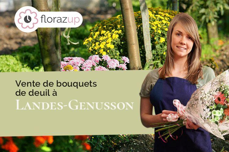 créations florales pour un enterrement à Landes-Genusson (Vendée/85130)