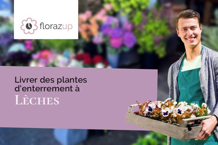couronnes florales pour un enterrement à Lèches (Dordogne/24400)