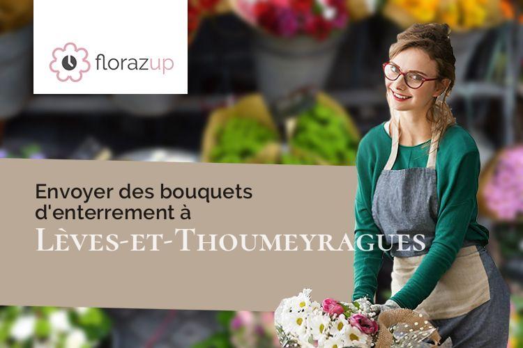créations de fleurs pour un enterrement à Lèves-et-Thoumeyragues (Gironde/33220)