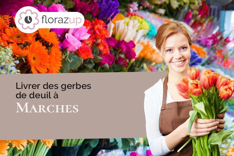 bouquets de fleurs pour un enterrement à Marches (Savoie/73800)