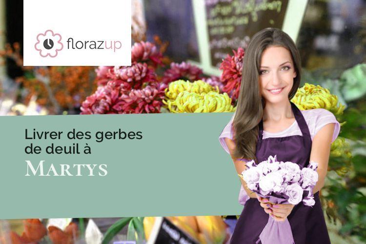 créations florales pour un enterrement à Martys (Aude/11390)