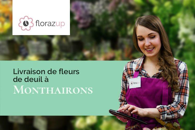 couronnes florales pour un enterrement à Monthairons (Meuse/55320)