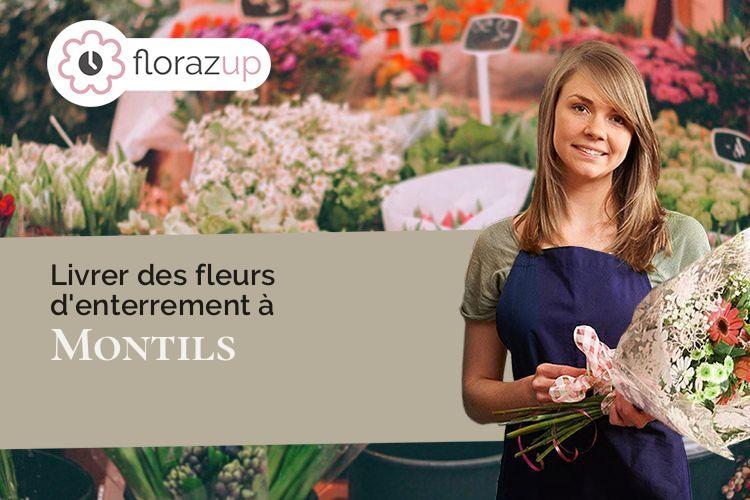 compositions de fleurs pour un deuil à Montils (Loir-et-Cher/41120)