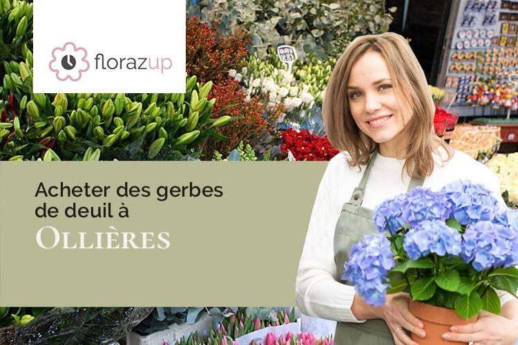 créations florales pour un deuil à Ollières (Haute-Savoie/74370)