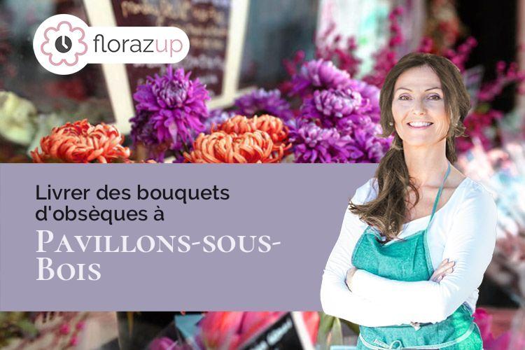 bouquets de fleurs pour des funérailles à Pavillons-sous-Bois (Seine-Saint-Denis/93320)