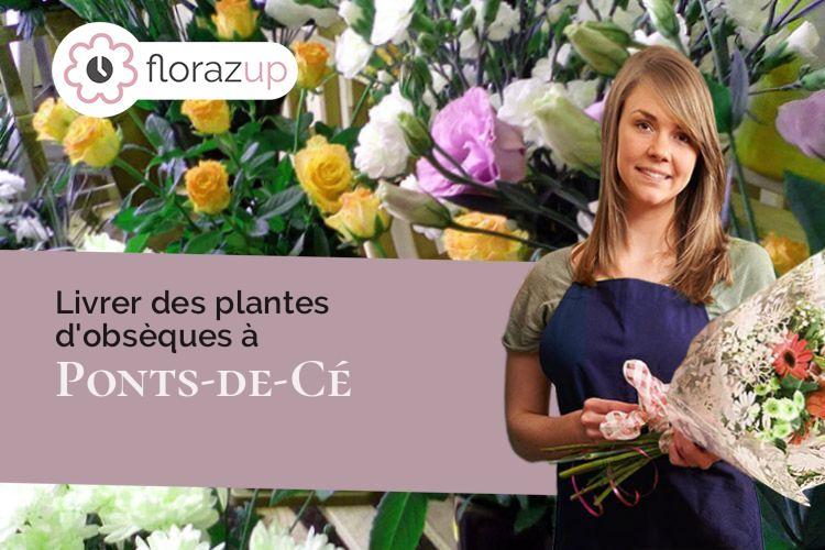 compositions de fleurs pour un enterrement à Ponts-de-Cé (Maine-et-Loire/49130)