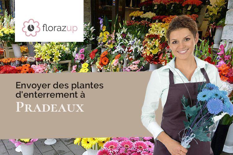 couronnes de fleurs pour un enterrement à Pradeaux (Puy-de-Dôme/63500)