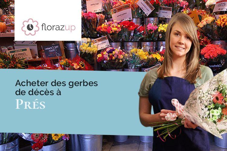 compositions florales pour un décès à Prés (Drôme/26310)