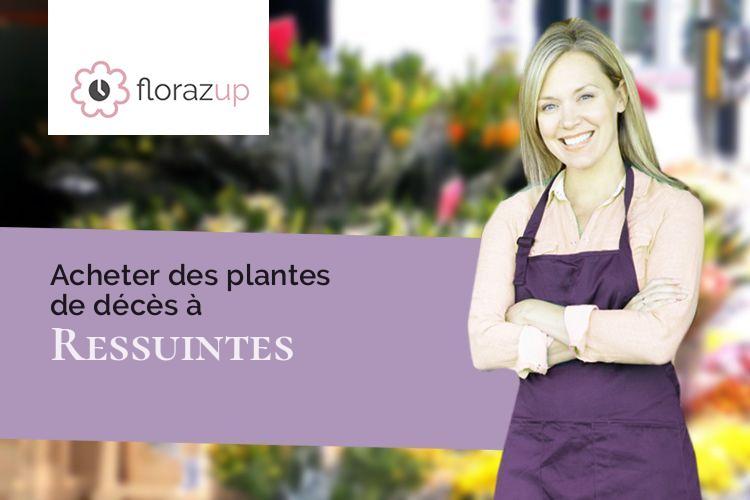 coeurs de fleurs pour des funérailles à Ressuintes (Eure-et-Loir/28340)