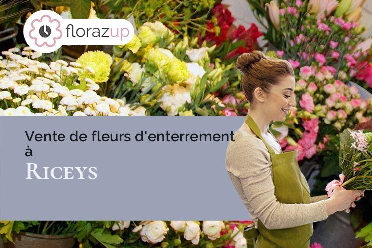 coeur de fleurs pour un décès à Riceys (Aube/10340)