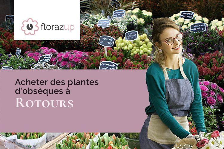 couronnes florales pour un deuil à Rotours (Orne/61210)