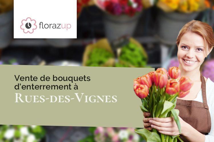 coupes de fleurs pour un deuil à Rues-des-Vignes (Nord/59258)