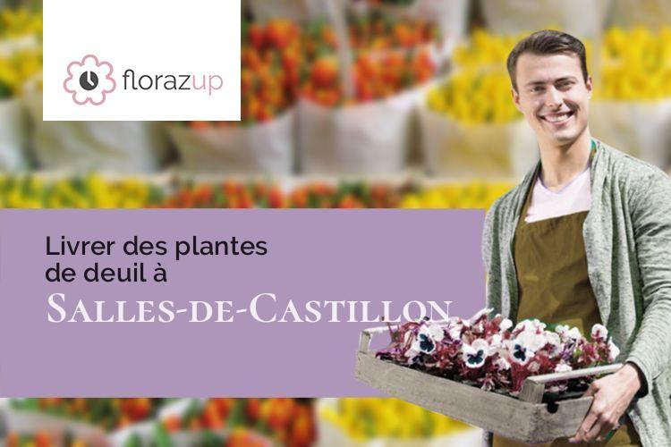 créations florales pour des funérailles à Salles-de-Castillon (Gironde/33350)