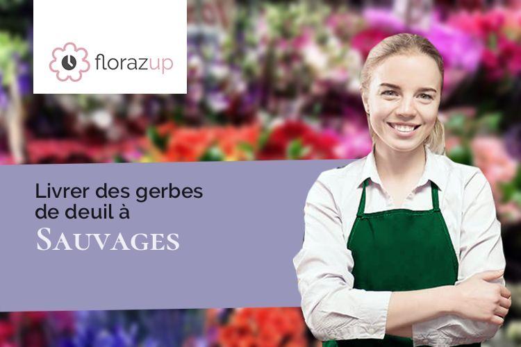 compositions florales pour une crémation à Sauvages (Rhône/69170)