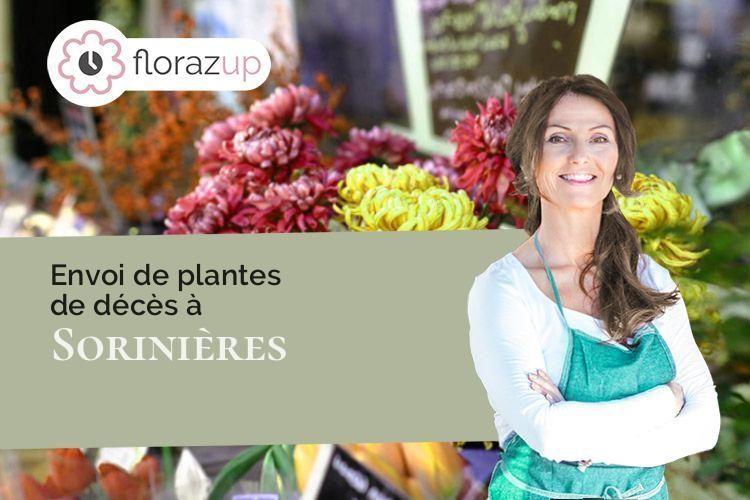 compositions de fleurs pour des funérailles à Sorinières (Loire-Atlantique/44840)